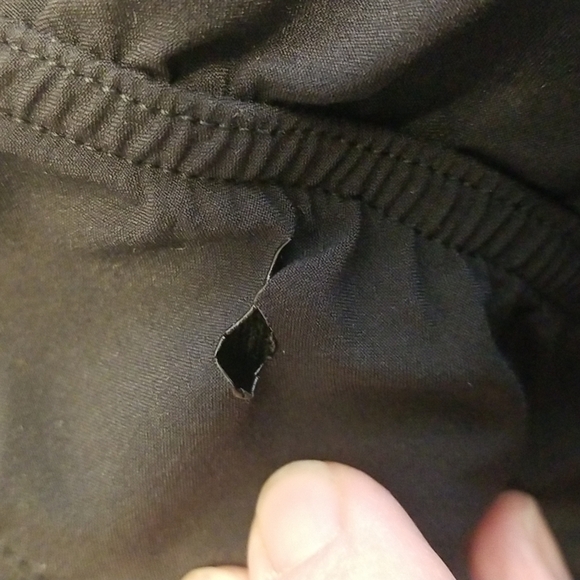 𝅺fila track jacket gray black womens size S ruched zip up front thumb holes - Picture 10 of 12